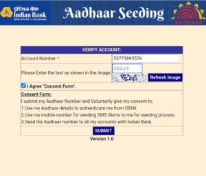 Allahabad Bank Aadhaar link online